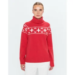 8848 Altitude - Women's Sage Wool Rollneck Sweat - Merinopullover