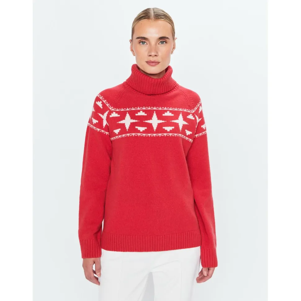 8848 Altitude - Women's Sage Wool Rollneck Sweat - Merinopullover