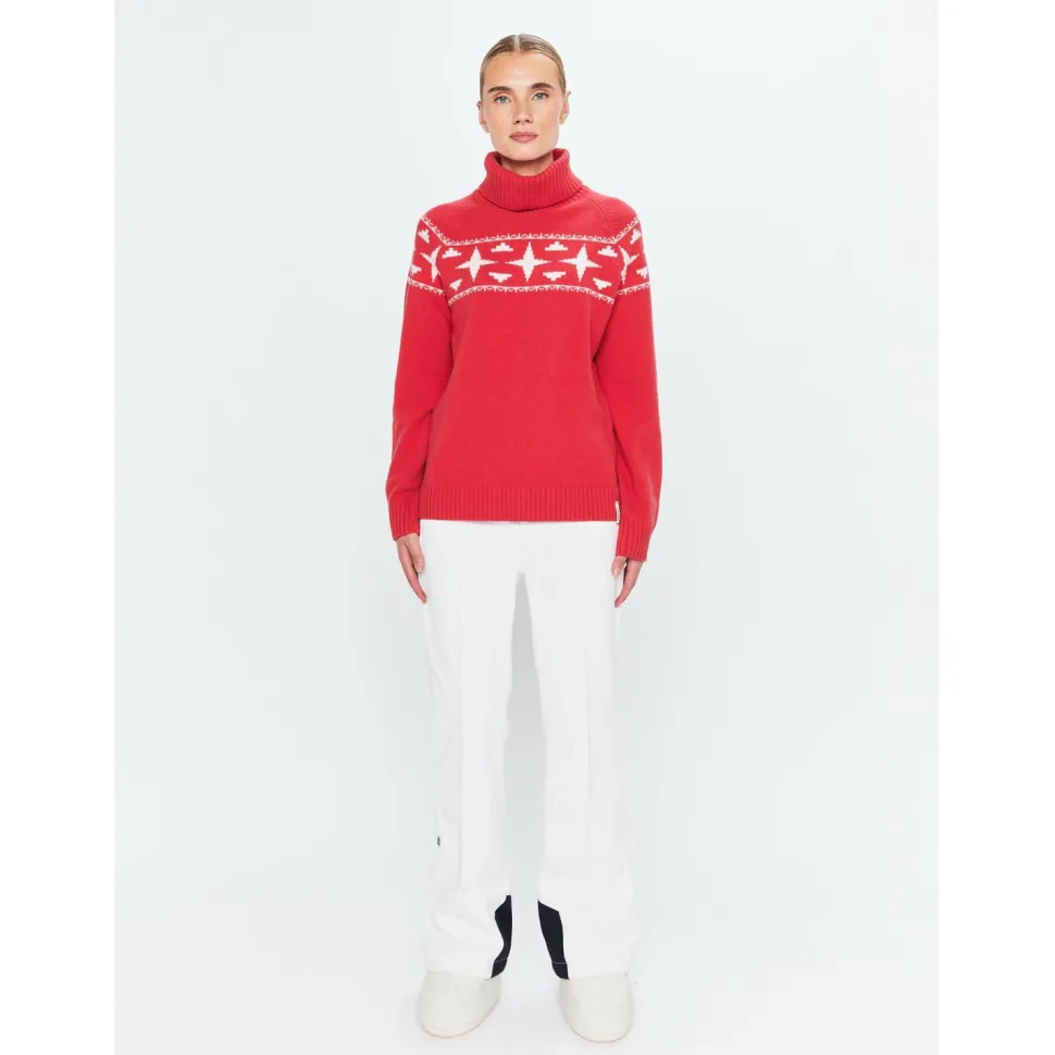 8848 Altitude - Women's Sage Wool Rollneck Sweat - Merinopullover