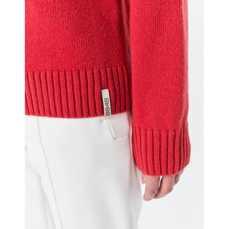 8848 Altitude - Women's Sage Wool Rollneck Sweat - Merinopullover