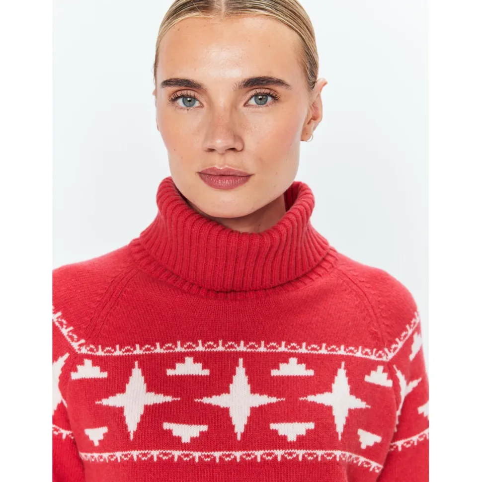 8848 Altitude - Women's Sage Wool Rollneck Sweat - Merinopullover