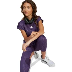 adidas - Kid's All Sports Animal Print Crop T-Shirt - T-Shirt