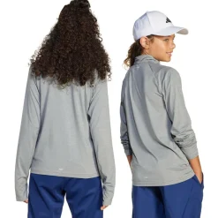 adidas - Kid's Goto PZ 1/4 Zip Longsleeve Tee - Longsleeve