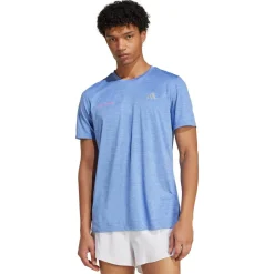 adidas - Own The Run Melange T-Shirt - Laufshirt