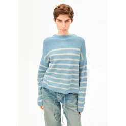 ARMEDANGELS - Women's Merinaa Stripes Knit Sweater - Pullover