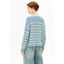 ARMEDANGELS - Women's Merinaa Stripes Knit Sweater - Pullover