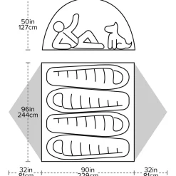 Big Agnes - Blacktail 4 - 4-Personen Zelt