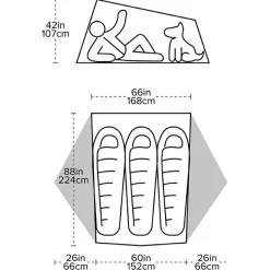 Big Agnes - Tiger Wall UL3 - 3-Personen Zelt