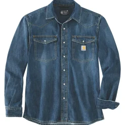 Carhartt - Denim L/S Snap Front Shirt - Hemd