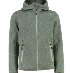 CMP - Girl's Jacket Fix Hood Jacquard Knitted 3H19825 - Fleecejacke