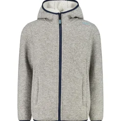 CMP - Girl's Jacket Fix Hood Bonded Knitted w. Fur - Fleecejacke
