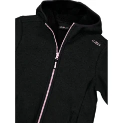 CMP - Girl's Jacket Fix Hood Bonded Knitted w. Fur - Fleecejacke