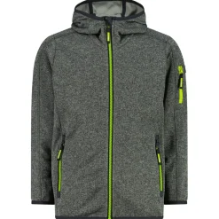 CMP - Kid's Jacket Fix Hood Knitted + Mesh - Fleecejacke