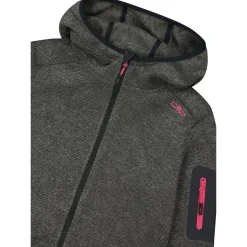 CMP - Women's Jacket Fix Hood Jacquard Knitted Stripes - Fleecejacke