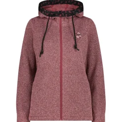 CMP - Women's Jacket Fix Hood Jacquard Knitted 35H1656 - Fleecejacke