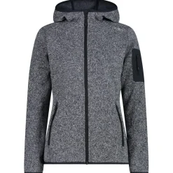 CMP - Women's Jacket Fix Hood Jacquard Knitted 3H19826 - Fleecejacke
