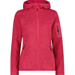 CMP - Women's Jacket Fix Hood Jacquard Knitted 3H19826 - Fleecejacke