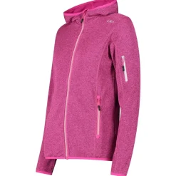 CMP - Women's Jacket Fix Hood Knitted + Mesh - Fleecejacke