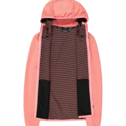 CMP - Women's Striped Jacquard Jacket Fix Hood - Fleecejacke