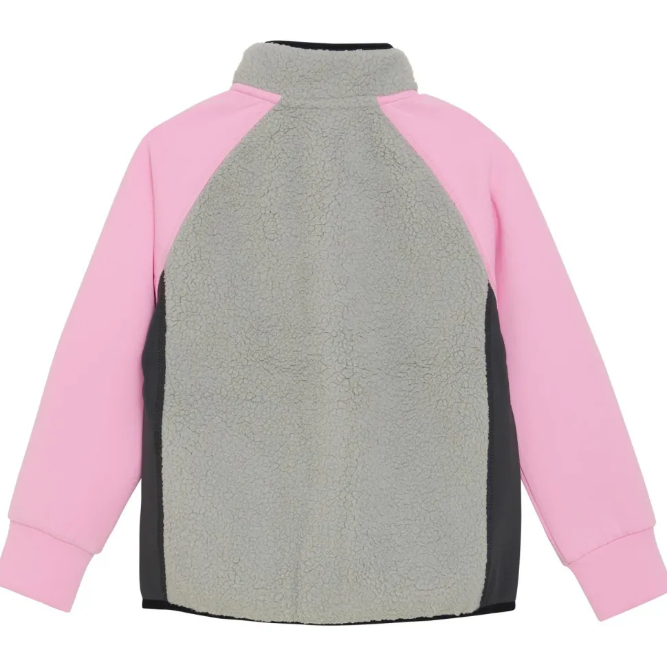 Color Kids - Kid's Teddy Jacket with Fleece Sleeves - Fleecejacke