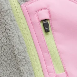 Color Kids - Kid's Teddy Jacket with Fleece Sleeves - Fleecejacke