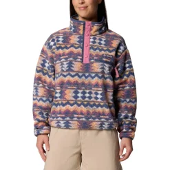 Columbia - Women's Helvetia II Printed Cropped Half Snap - Fleecepullover