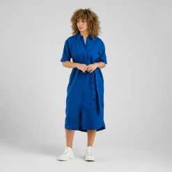 DEDICATED - Women's Shirt Dress Ripa Linen - Kleid