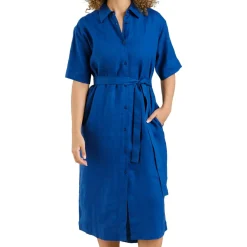DEDICATED - Women's Shirt Dress Ripa Linen - Kleid