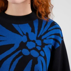 DEDICATED - Women's Sweater Limhamn Big Flower - Pullover