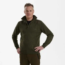 Deerhunter - Sheffield Knit with Zip Neck - Wollpullover