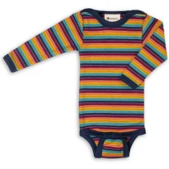 Engel - Baby Body L/S mit Druckknöpfen geringelt
