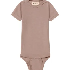 Engel - Baby-Body Kurzarm mit Druckknöpfen an den Schulter - Merinounterwäsche