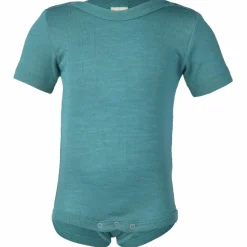 Engel - Baby-Body Kurzarm mit Druckknöpfen an den Schulter - Merinounterwäsche