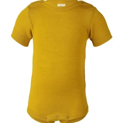 Engel - Baby-Body Kurzarm mit Druckknöpfen an den Schulter - Merinounterwäsche