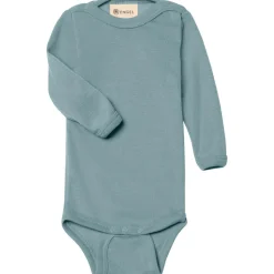 Engel - Baby-Body Langarm Mit Druckverschluss Schulter - Merinounterwäsche