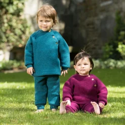 Engel - Baby-Hose Lang mit Nabelbund - Fleecehose