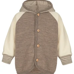 Engel - Baby-Kapuzenjacke mit Holzknöpfen - Freizeitjacke