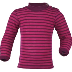 Engel - Baby-Shirt L/S geringelt - Merinounterwäsche