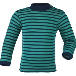 Engel - Baby-Shirt L/S geringelt - Merinounterwäsche