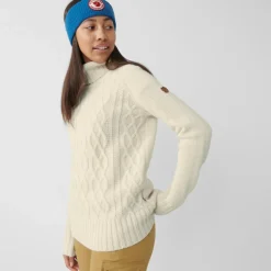 Fjällräven - Women's Övik Cable Knit Roller Neck - Wollpullover