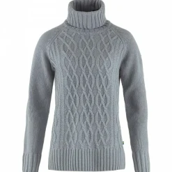 Fjällräven - Women's Övik Cable Knit Roller Neck - Wollpullover