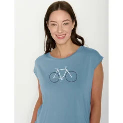 GreenBomb - Women's Bike Handdrawn Timid - T-Shirt