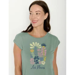 GreenBomb - Women's Les Fleurs Timid - T-Shirt