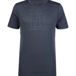 Heber Peak - MerinoMix150 PineconeHe. Logo T-Shirt - Merinoshirt