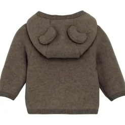 Huttelihut - Baby's Jacket Bear Ears Wool Fleece - Merinojacke
