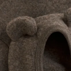 Huttelihut - Baby's Jacket Bear Ears Wool Fleece - Merinojacke