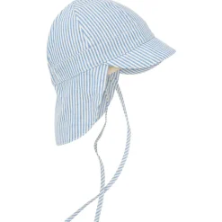 Huttelihut - Kid's Summer Hat Woven Stripe with Chin Straps - Cap