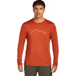 Icebreaker - Merino 150 Tech Lite L/S Tee Rainer Ridge - Merinoshirt