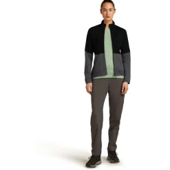 Icebreaker - Women's Merino 400 RealFleece Descender L/S Zip - Merinojacke