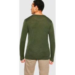 KnowledgeCotton Apparel - Regular Merino Knit Crew Neck - Wollpullover